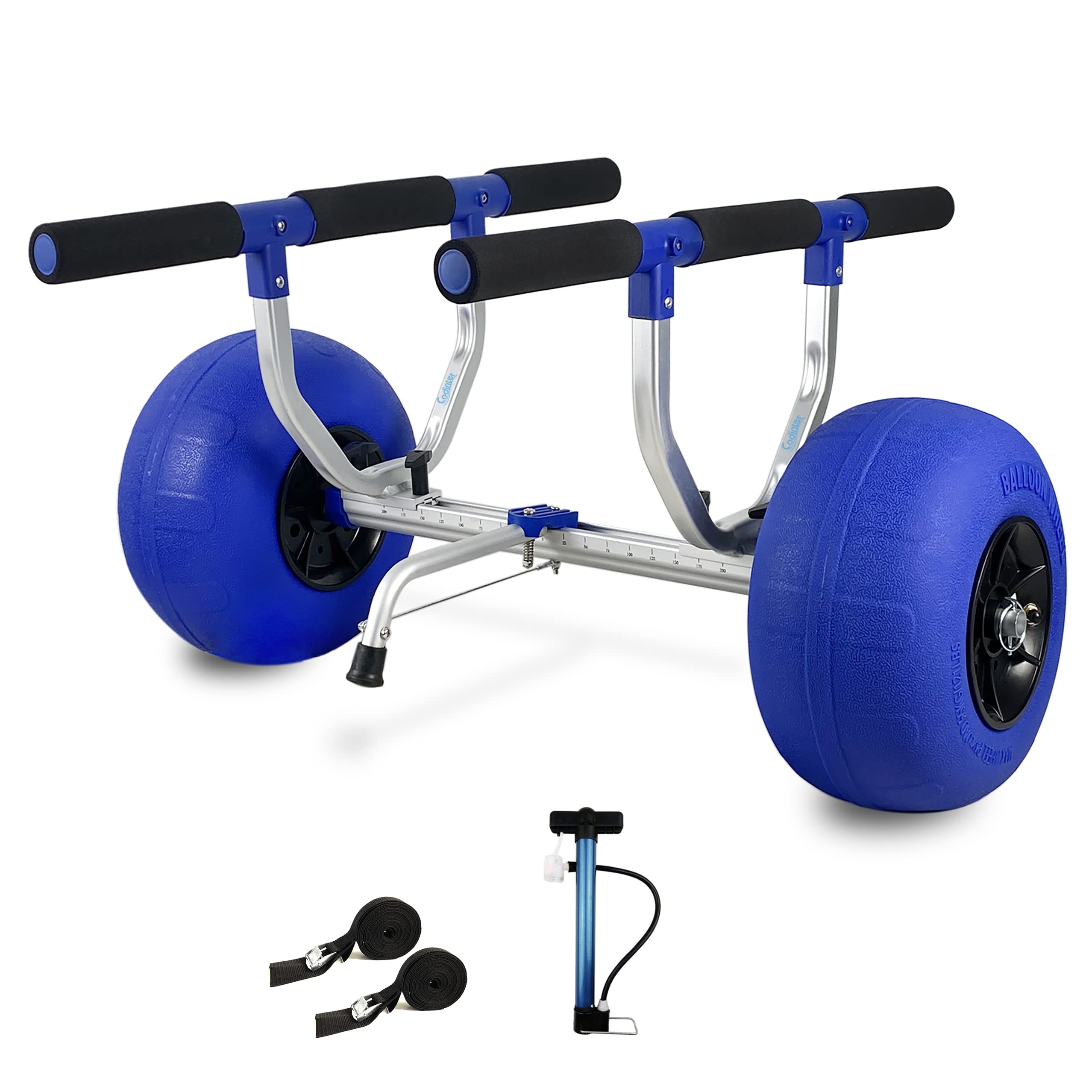 Roues De Chariot Kayak Anti-crevaison - Lot De 2, 10 Pouces, Caoutchouc Solide, Trou Central 2.2cm