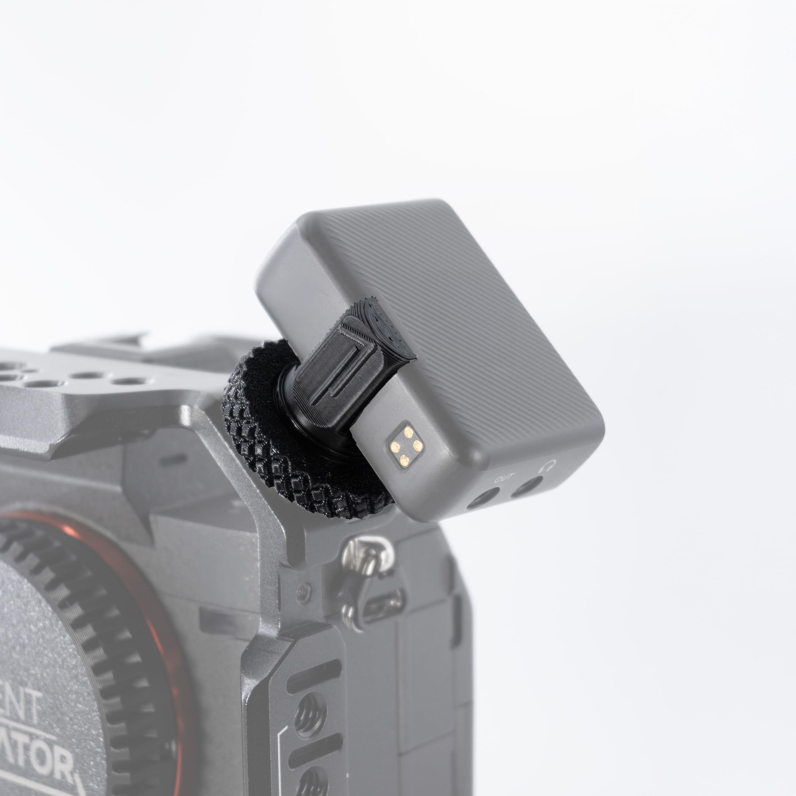 BasementCreator Original DJI Mic TightyMount Cold Shoe Screw Mount with 1/4-20 Tripod Thread Adapter 3D Printed for use on Cages Tripods and on Camera Hot Shoe