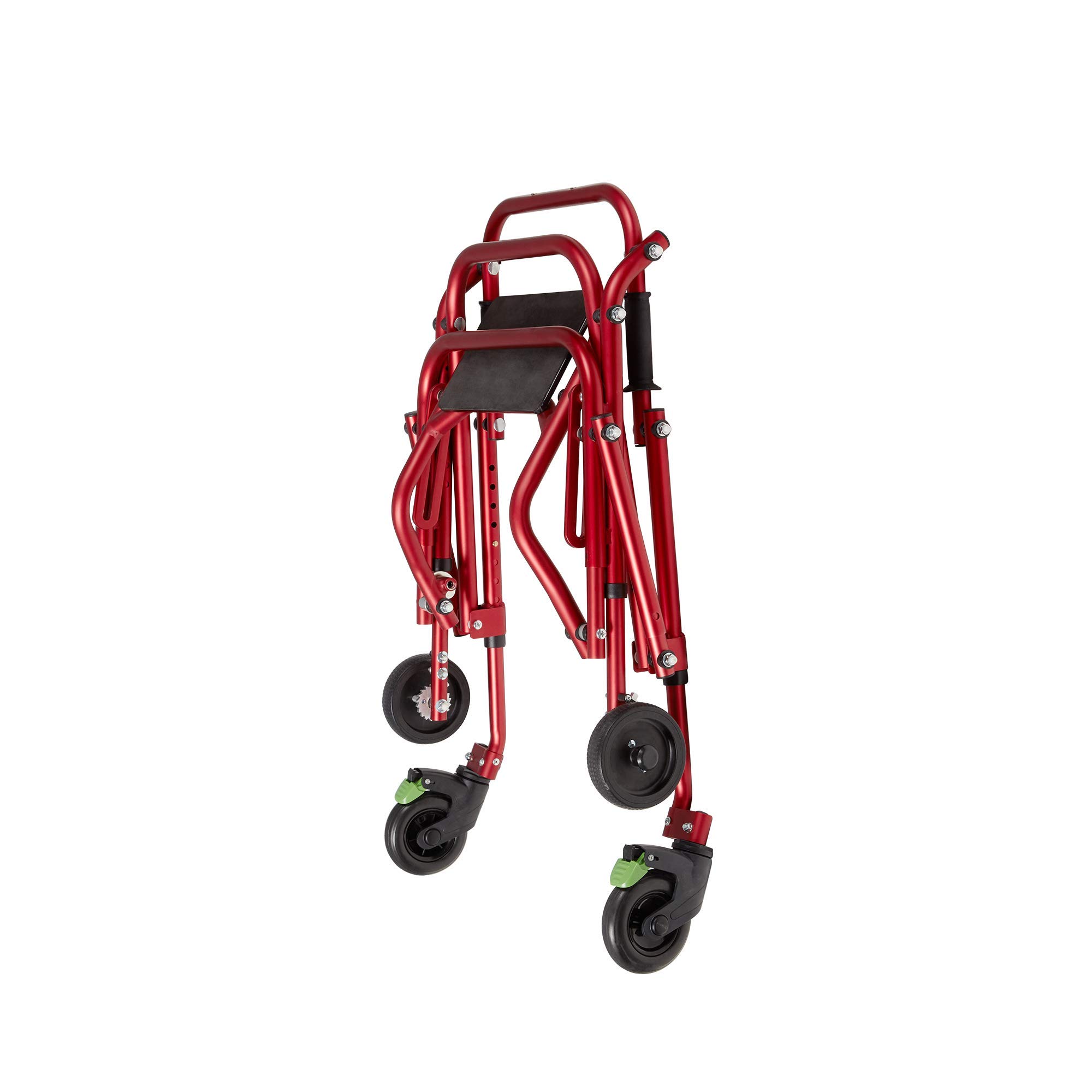 Klip Lightweight Posterior Rollator Walker/Gait Trainer 4 Wheel with FlipUp Seat for