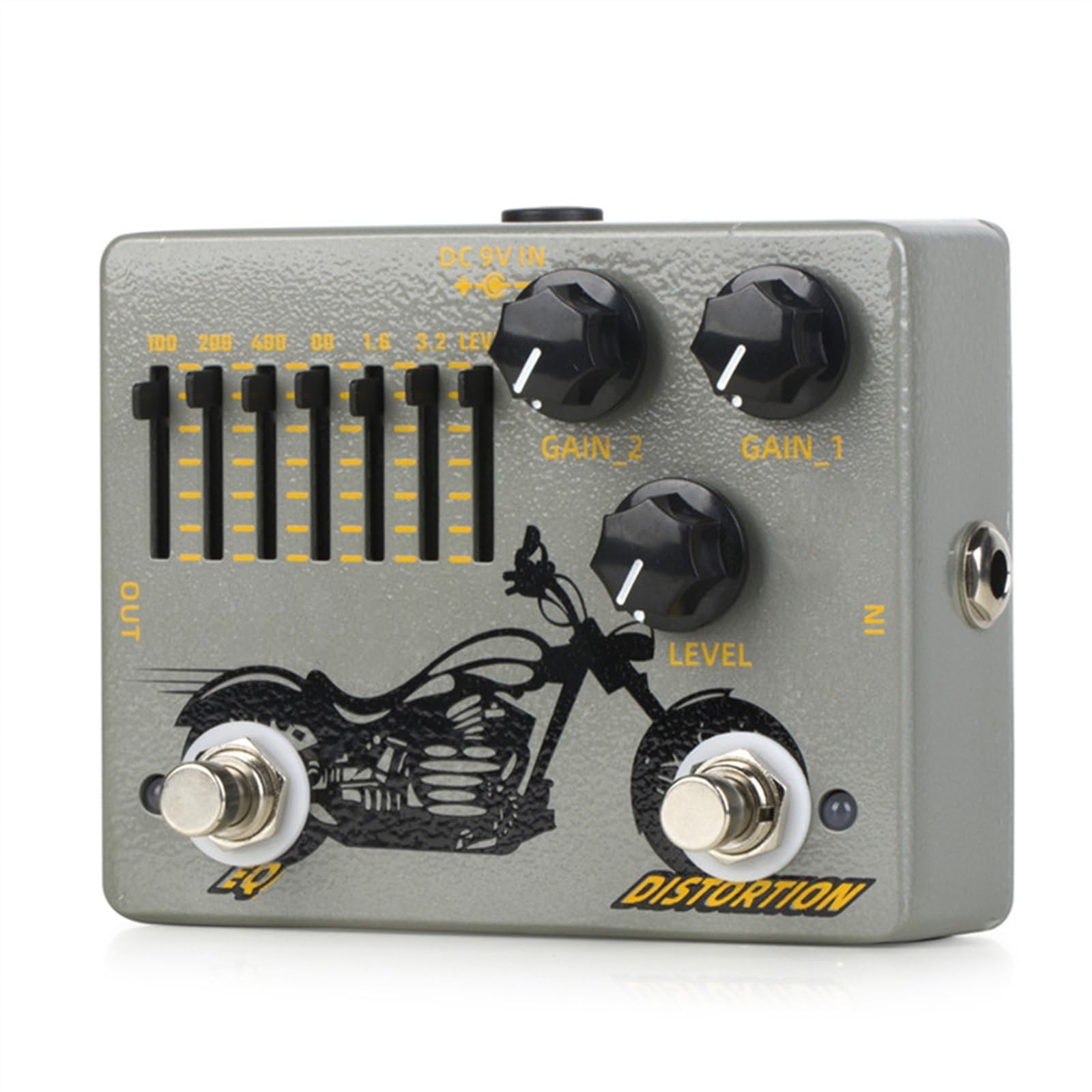 modulacyjny pedał gitarowy Distortion EQ Pedał Efektów Akcesoria Gitarowe Podwójny Pedał Gitary
