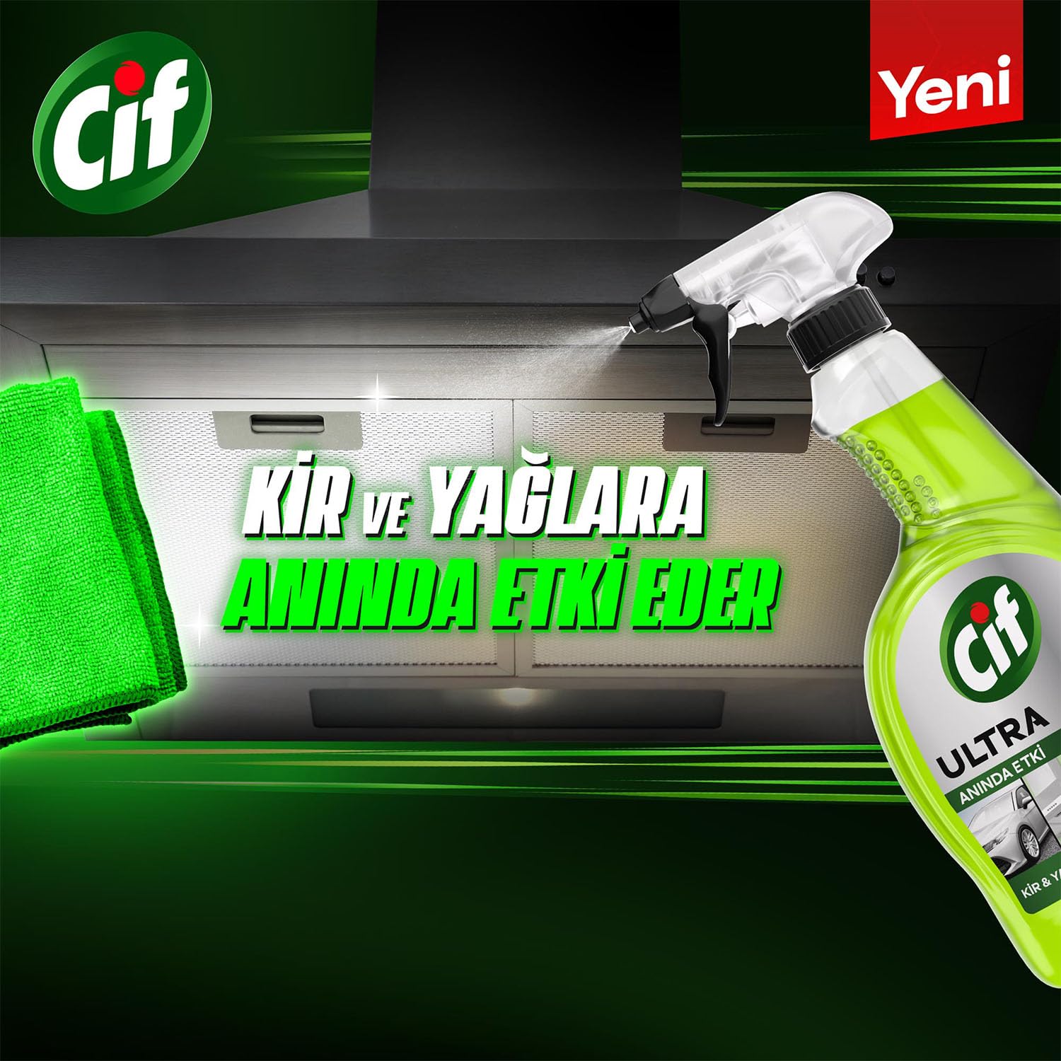 Cif Ultra Anında Etki Kir ve Yağ Sökücü 750 ml