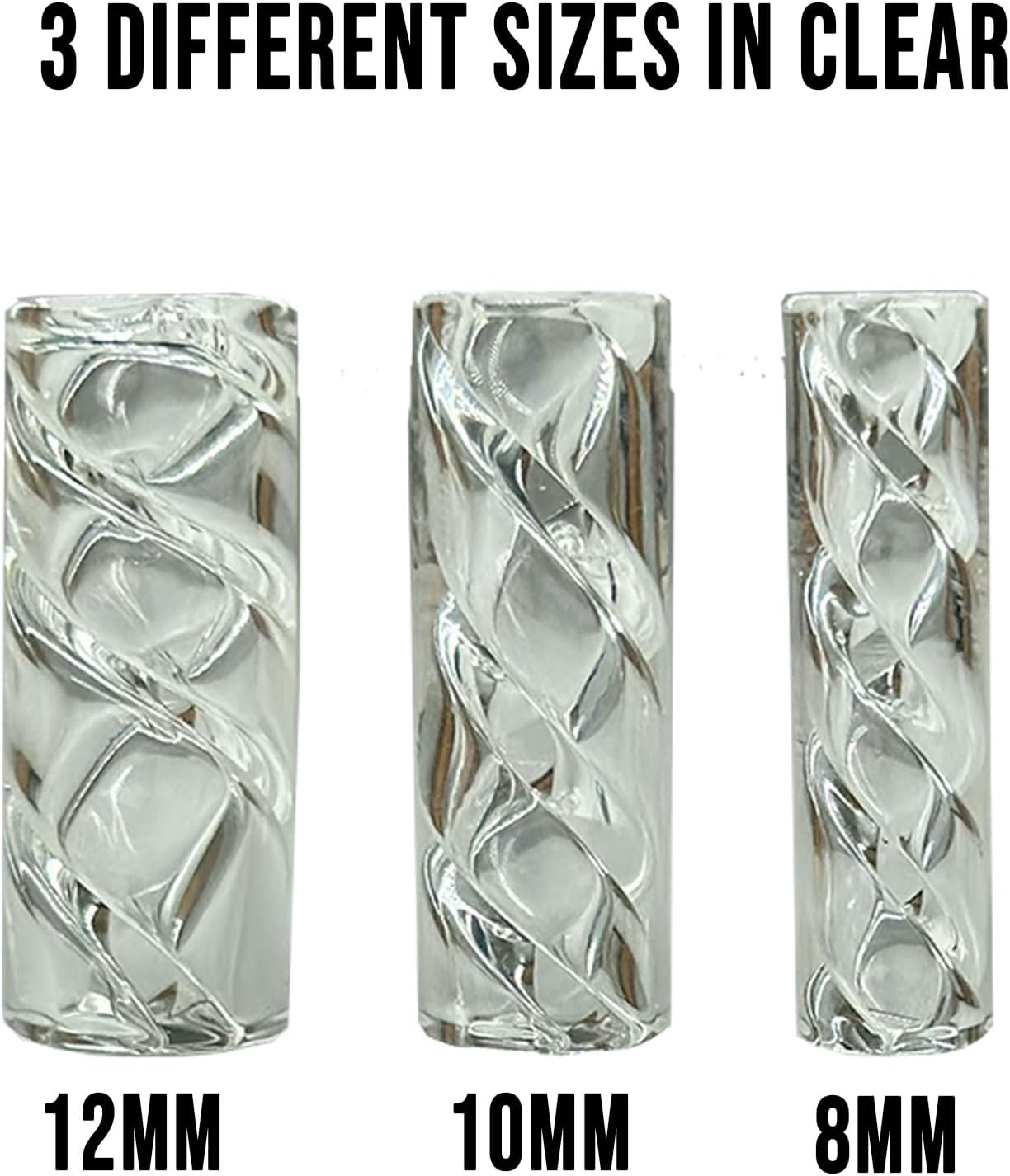 Glass Tips- 8mm, 10mm, 12mm (8mm-1pack)