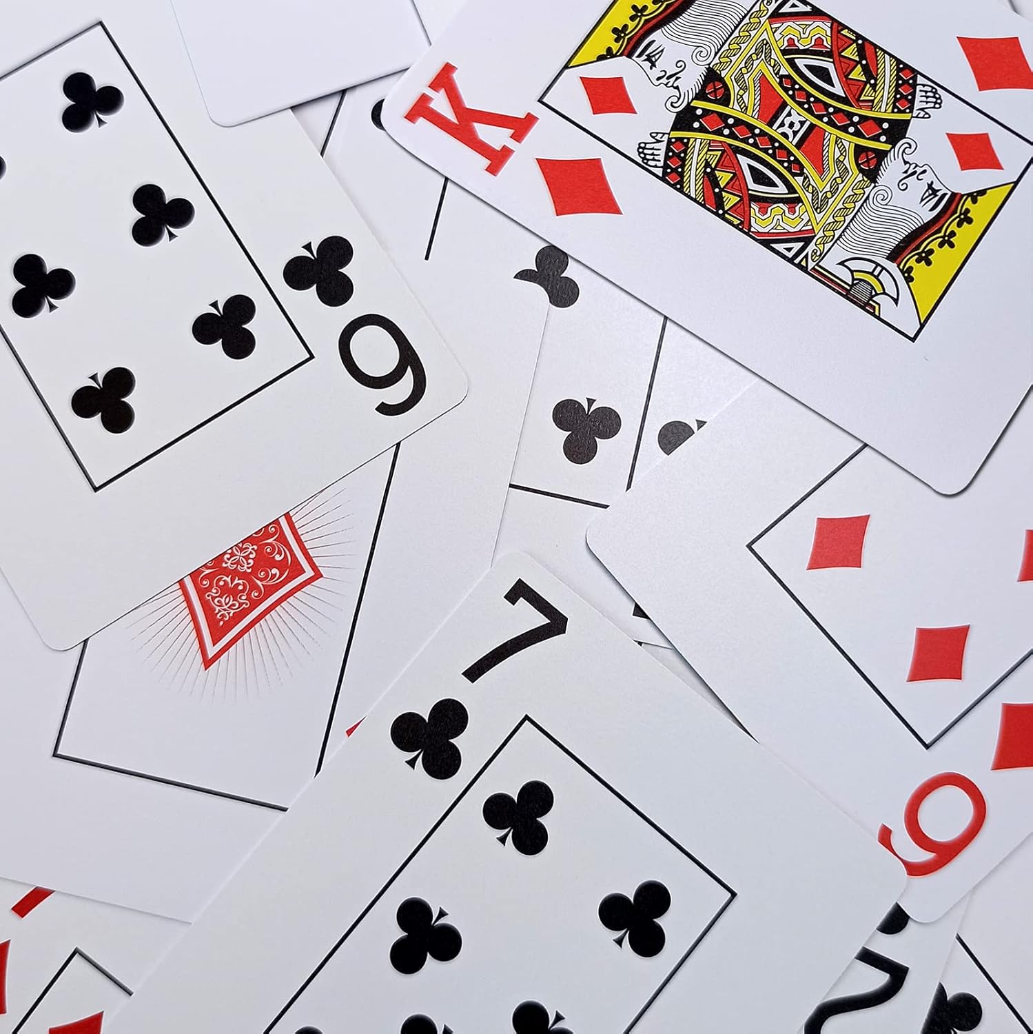 IMAGAME Plastic Playing Cards, Poker Size, Casino Quality, Jumbo Index, Waterproof & Washable, Perfect for Texas Hold’em Poker, 1 Blue Deck & 1 Red Deck