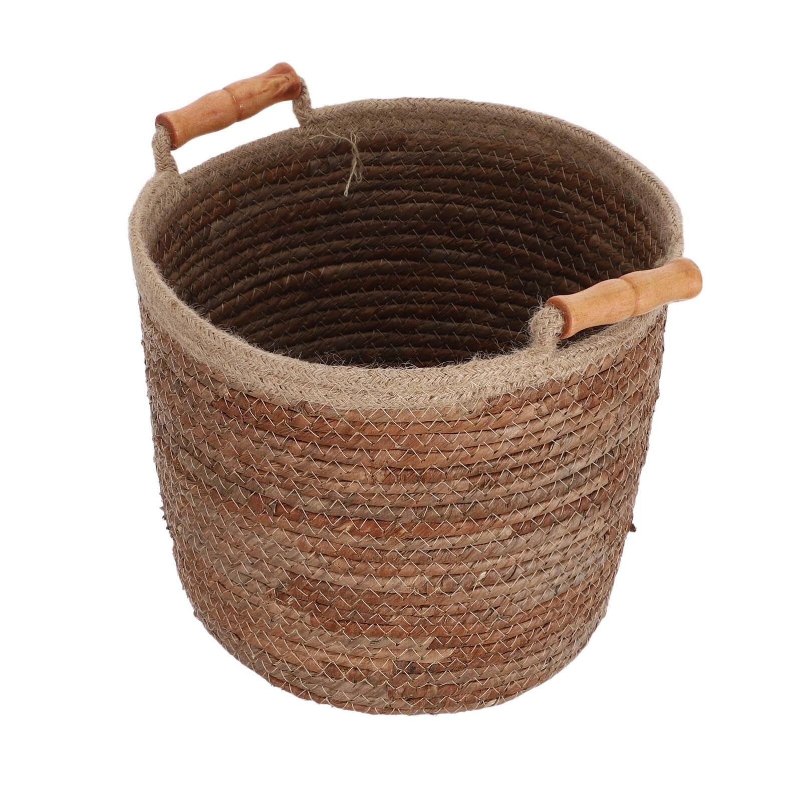 Panier de rangement tissé grand organisateur de linge portable pour couvertures