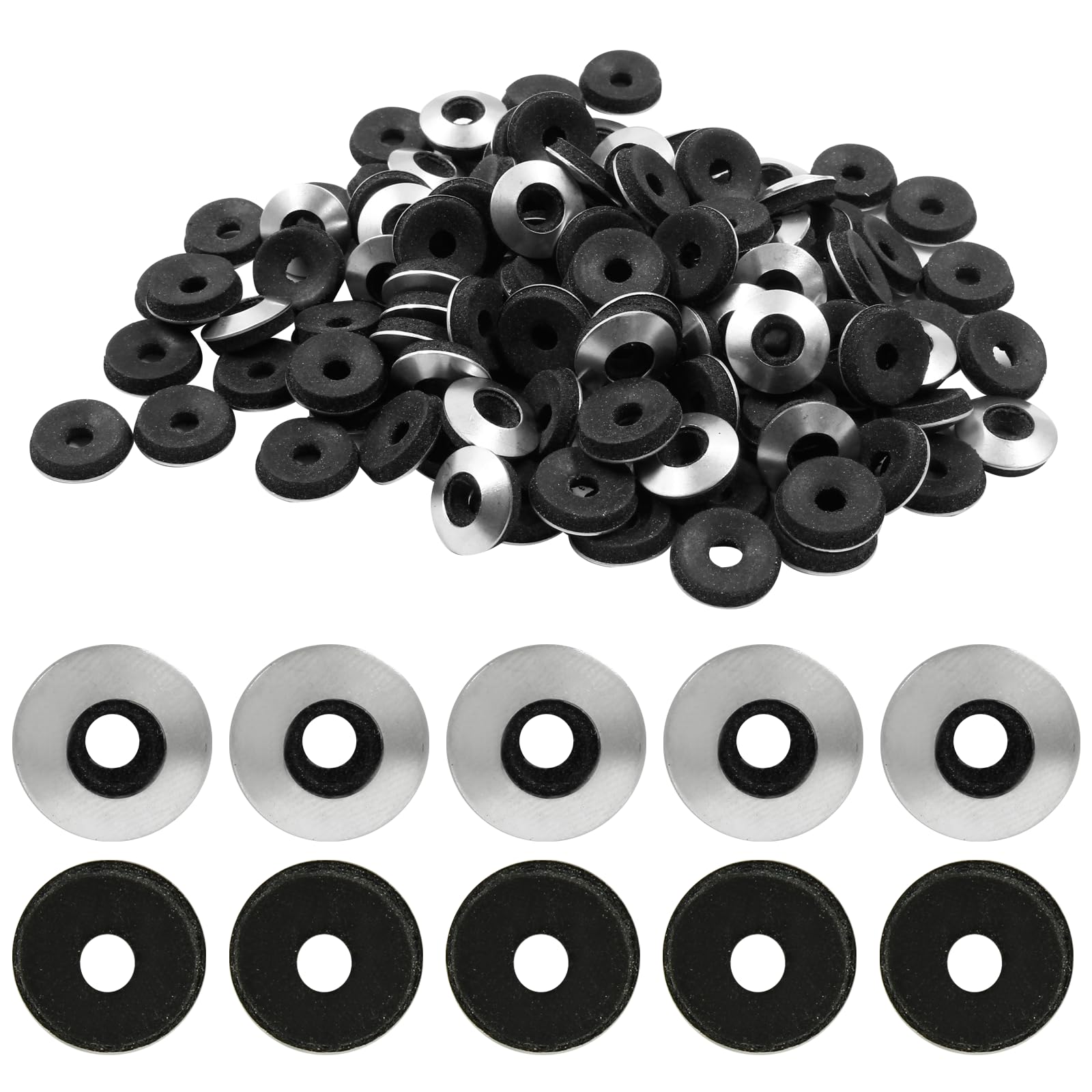 60 Stainless Steel Neoprene Washers - M6.3 -9 60 Stainless Steel Neoprene Washers - M6.3 -9
