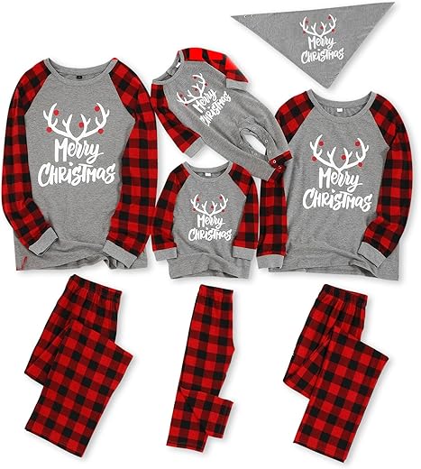 Matching Family Pajamas Sets for Christmas