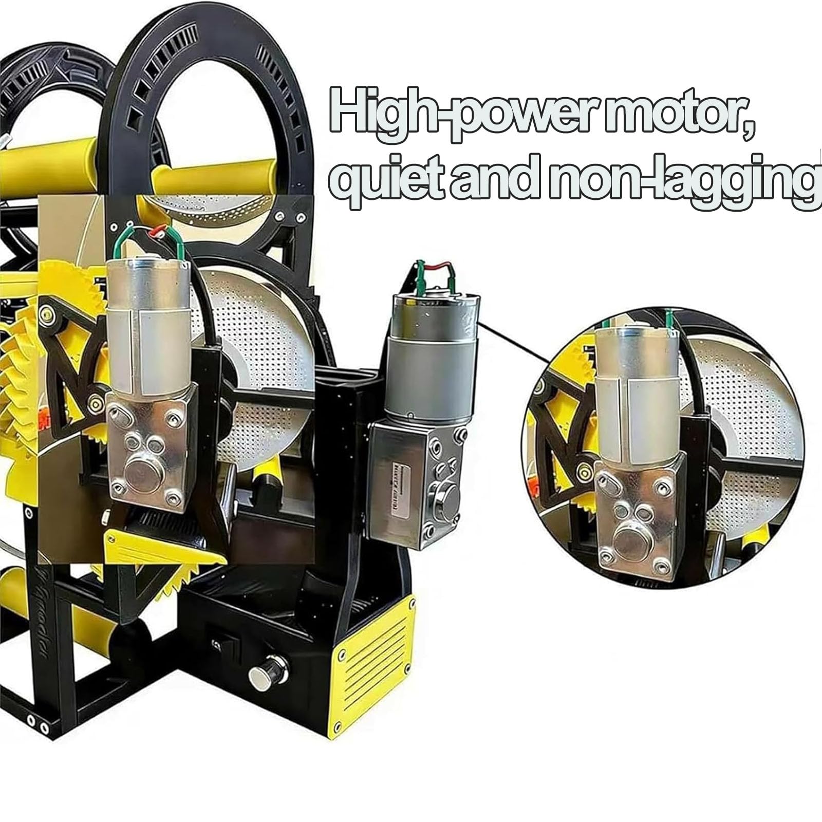 Rebobinador de bobina de filamento 3D, rebobinador eléctrico con riel lineal de metal, 20 rodamientos de precisión para un bobinado suave y sin enredos en impresión 3D, textil, soldadura