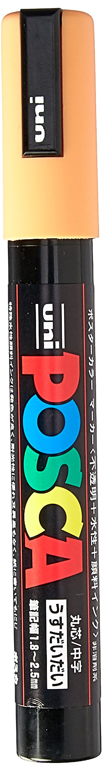 Uni Mitsubishi Posca Medium Marker, Light Orange (PC5M.54), 1 Count (Pack of 1)
