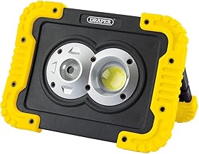 Draper 87737 COB - Lámpara de trabajo (LED, recargable), color amarillo