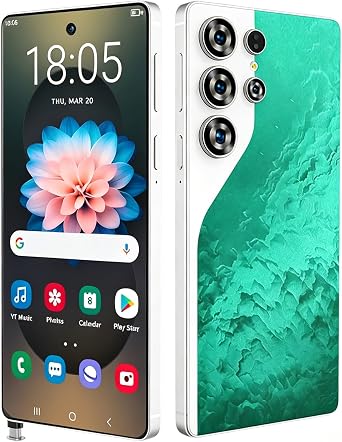 5G Unlocked Phone C26 Ultra 8GB+256GB Storage Cell Phone, 6.9" Screen Android 14 Smartphone with Built-in Stylus/6800mAh Battery/Dual SIM, 26 US Version- Green