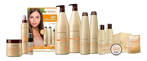 Miniatura 4 de PLACENTA LIFE Mascarilla Be Natural Lisso KERATINA con queratina hidrolizada para un cabello liso y brillante, no más encrespamiento, tiene una