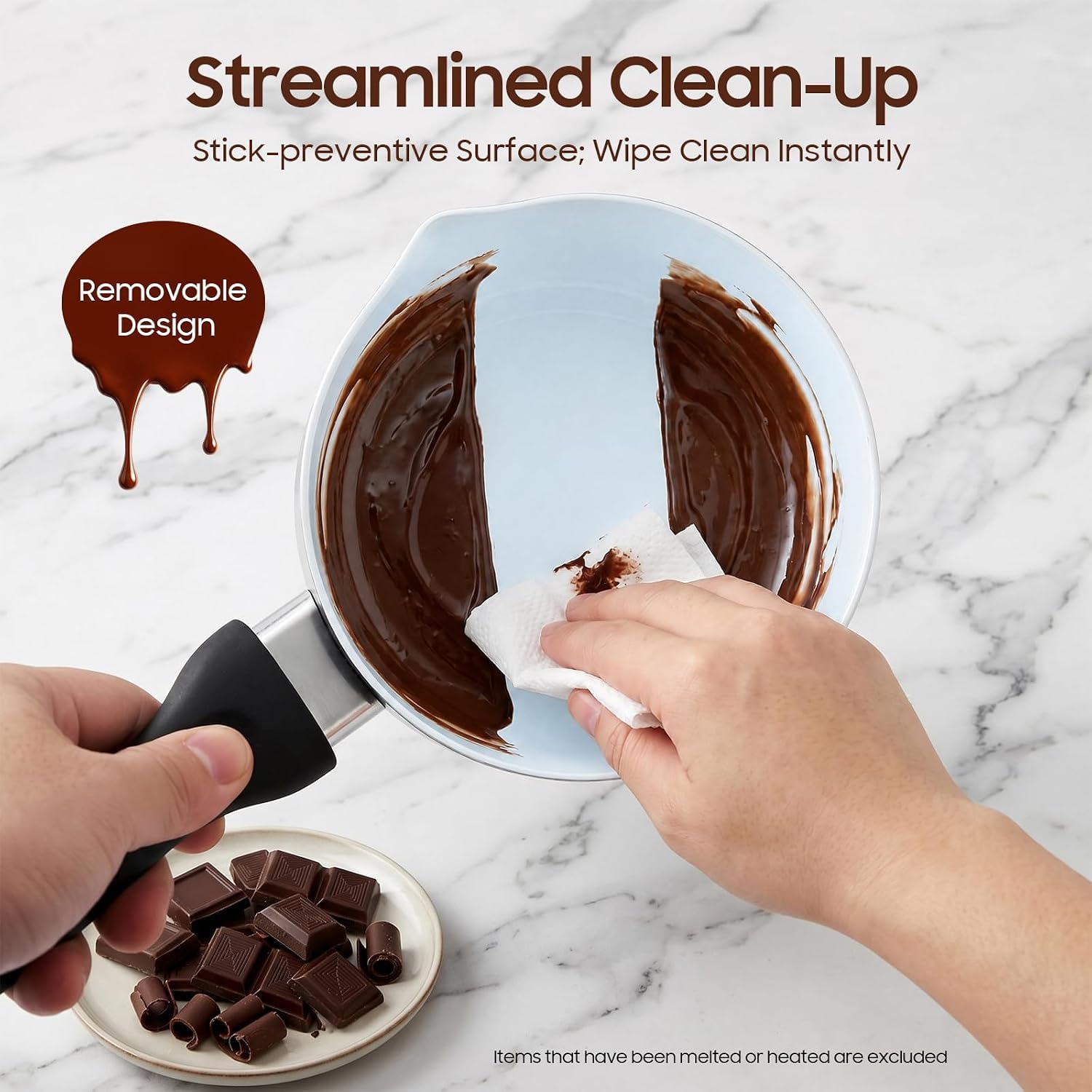 Fontana di Cioccolato con Interruttore a gravità, Pentola Ceramica Antiaderente, Acciaio Inox 304, Lavabile in Lavastoviglie, Alimentazione Flessibile per Feste e Uso Commerciale,Single-Cylinder