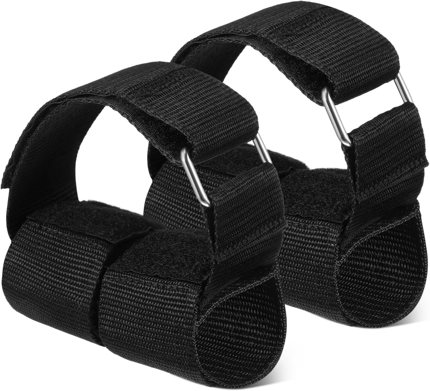 2Pcs Adjustable Ankle Straps for Weightlifting Comfortable Woven Tape Foot Attachments for Gym Leg Workouts Unisex Design Non Slip Material for Strength Training