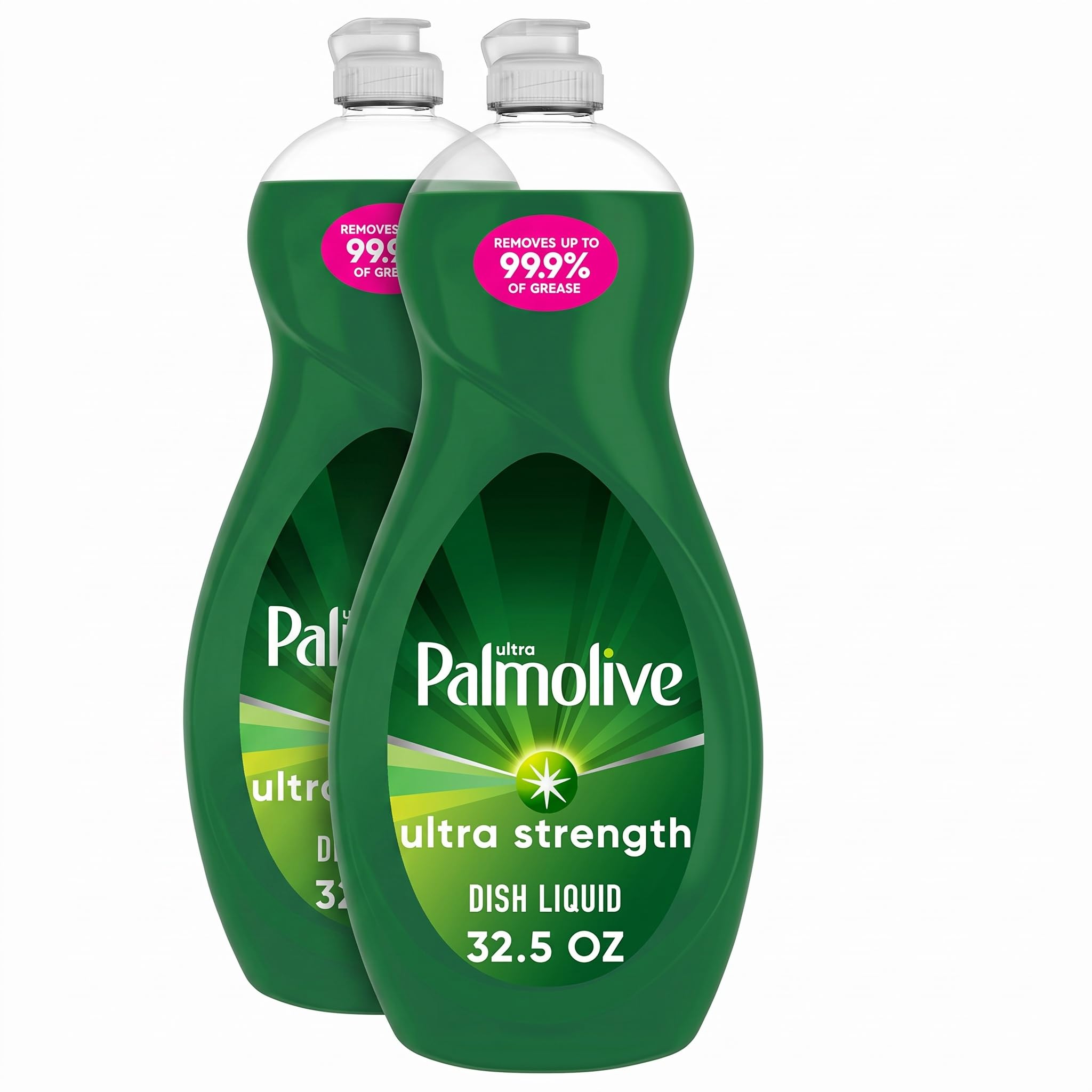 Palmolive Ultra Strength Liquid Dish Soap, Original Green, 32.5 Fluid Ounce (Pack of 2)