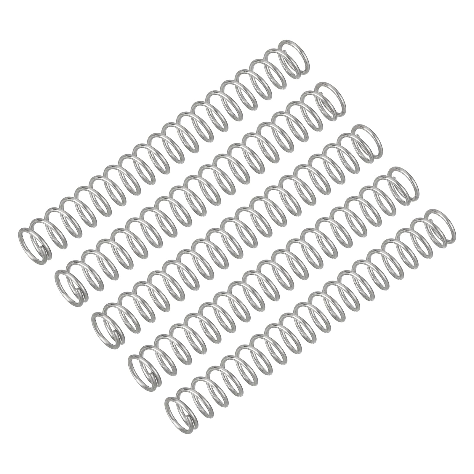 QUARKZMAN Zugfeder 70mm - Doppelhaken, 2,5mm Drahtstärke - Metall Spiralfeder Für Maschinenbau & Industrie
