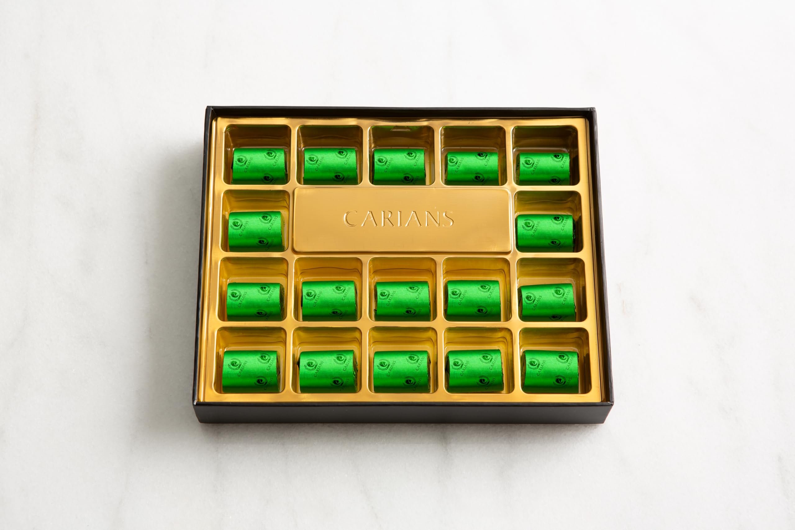 CARIANS Chocolate Gift Box, Assorted Luxury Premium Pralines Gourmet Chocolate Basket, Dark, Milk & Truffles, Box of Candy, Great for Gift Giving and Anniversary, 21 pc.