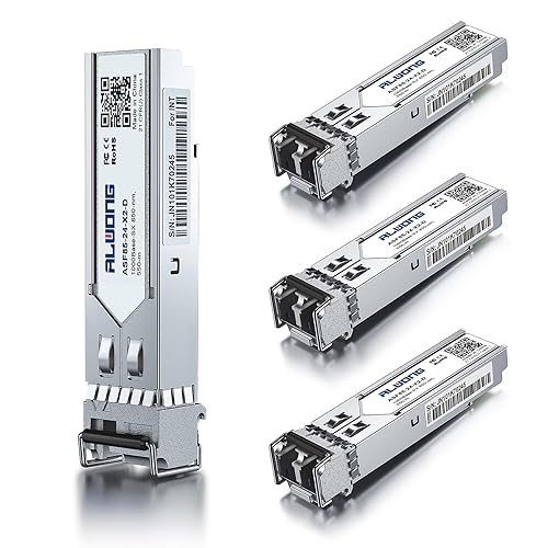 Transceptor de fibra SFP LC 1.25G, módulo multimodo 1000Base-SX, 850 nm, 550 M, para Cisco GLC-SX-MMDGLC-SX-MMSFP-GE-S, Meraki MA-SFP-1GB-SX,