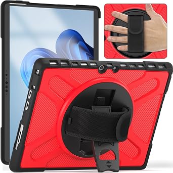 Tablet Travel Rugged Protective Case 360 Poch-Body Poch-360 Compatible with Microsoft Surface Pro 8 Compatible with Type Keyboard Cover, Tablet Case Compatible with