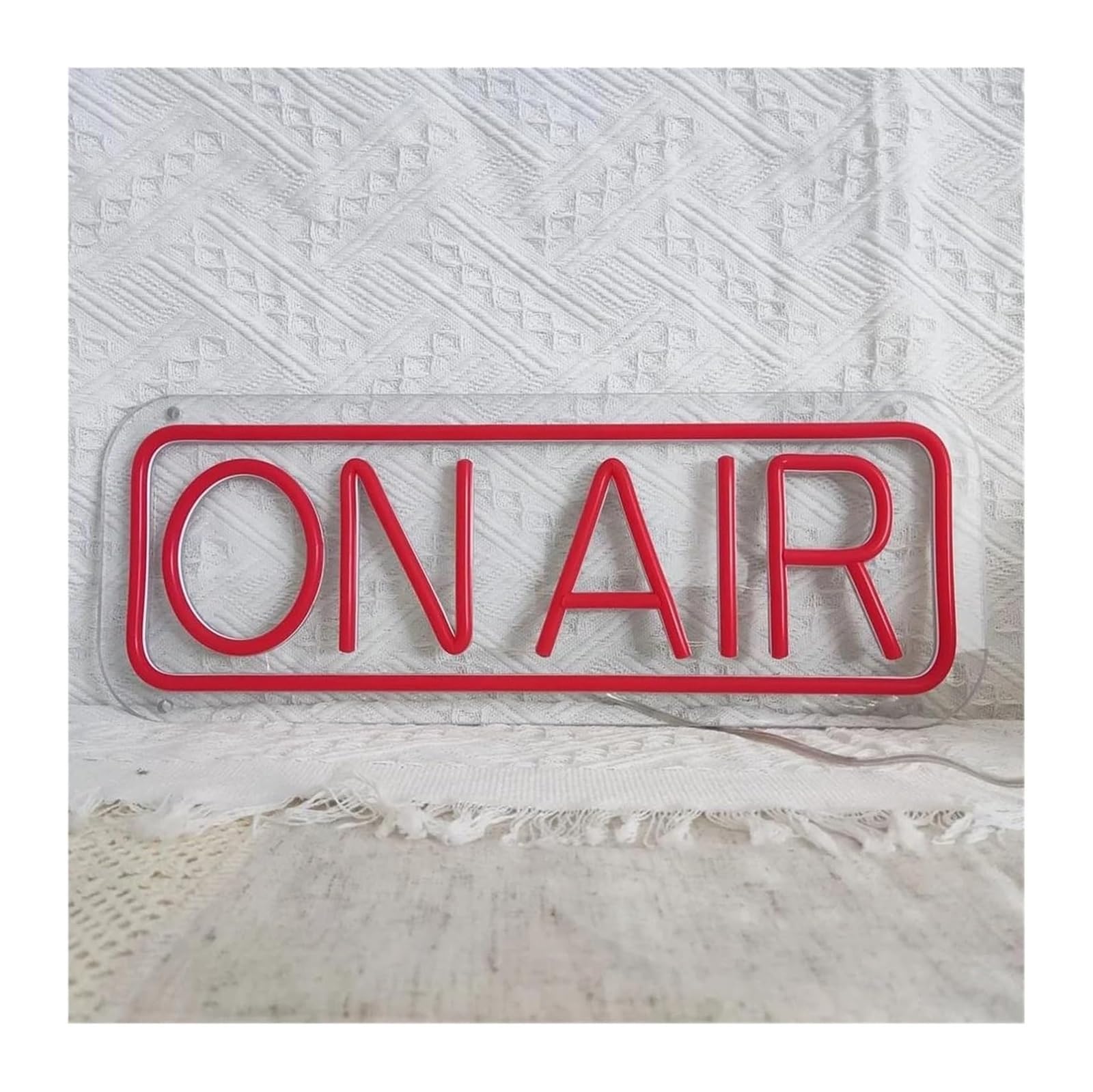Segno di luce al neon Per la decorazione della festa con insegna al neon ON AIR per personalizzata(50X20cm)