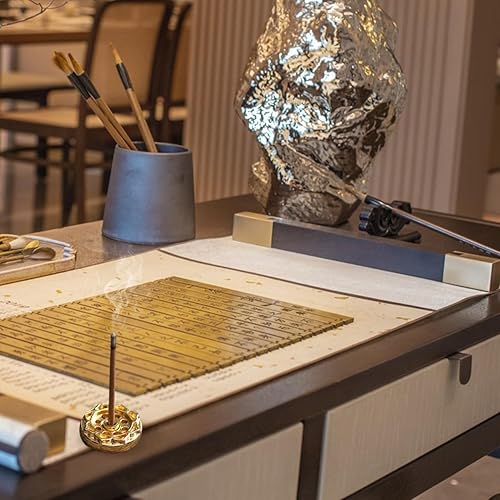 Miniatura 9 de ARTIBETTER 10 piezas de incienso soporte mini loto inscent bobina quemador disco quemador de incienso soporte para casa oficina casa té casa