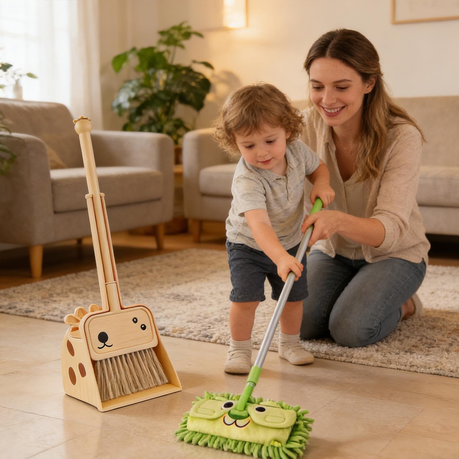 Set balai et pelle à poussière Kit de nettoyage | Mini balai et ramasse-poussière Pour , garçons, adolescents, adultes, femmes, hommes, anniversaire, maison, chambre,