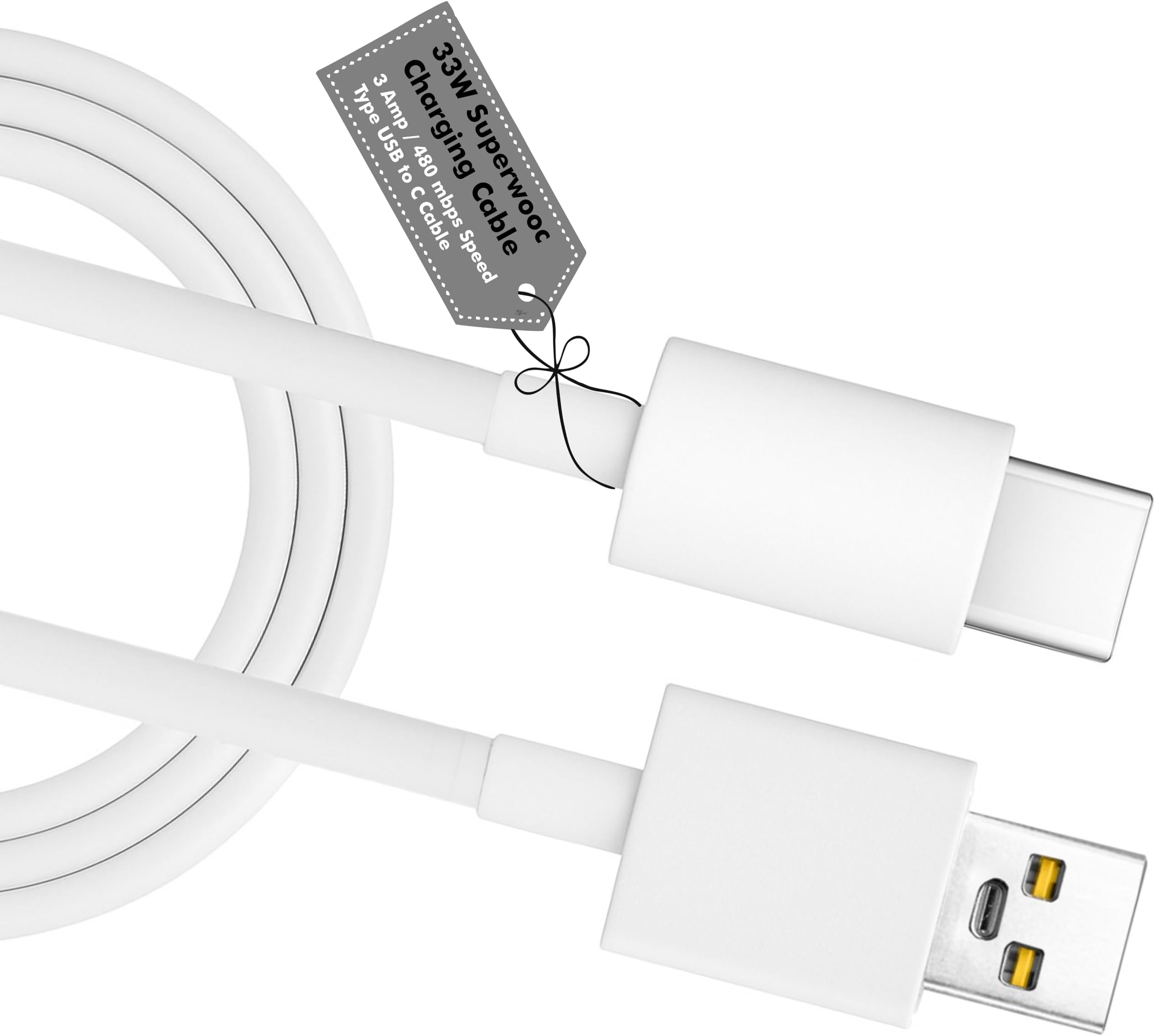 AINE 33W USB Type-C Fast Data Sync Cable | 3A Superfast Charging Cable compatible with Realme 9/9 Pro/9i (Dart Charge)/ 10/10 Pro/ 11 (SuperVOOC) – Original Charging Speed