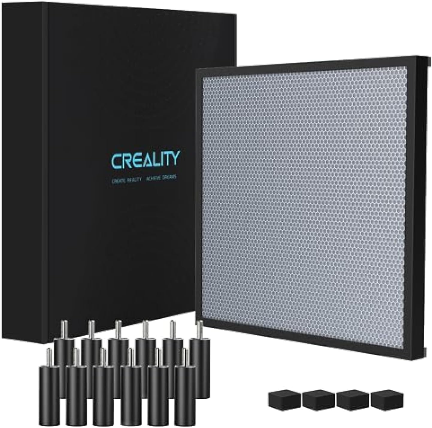 Celkový pohľad na Creality Honeycomb Laser Bed