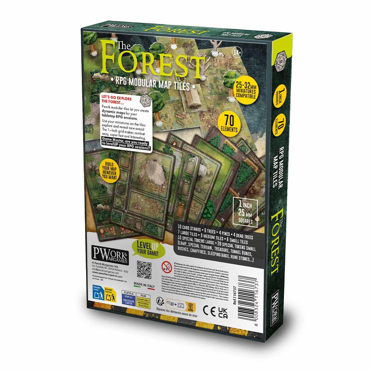 The Forest - RPG Modular Map Tiles - double face cardboard tiles