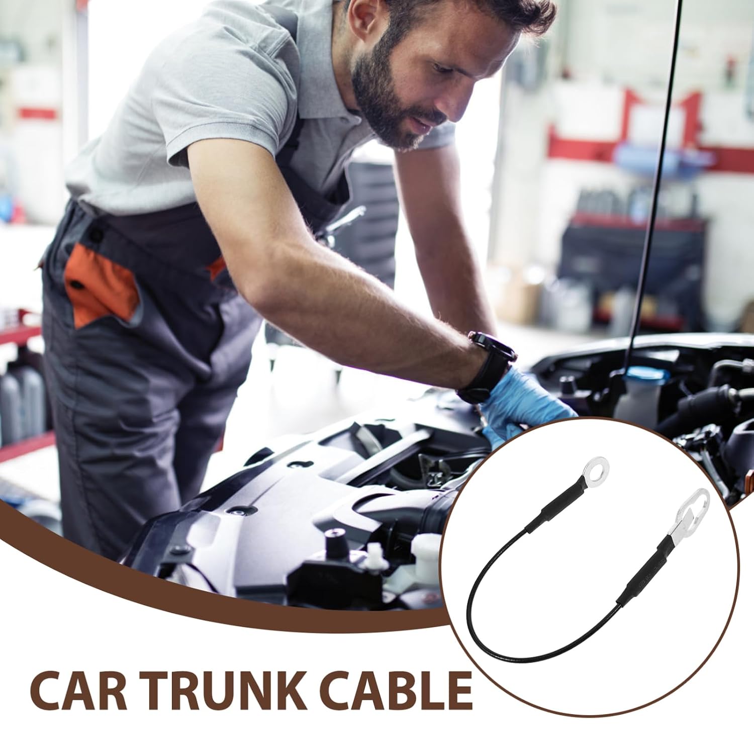 Replacement Tailgate Support Cables for Automotive Easy Install Car Tailgate Cable Kit for