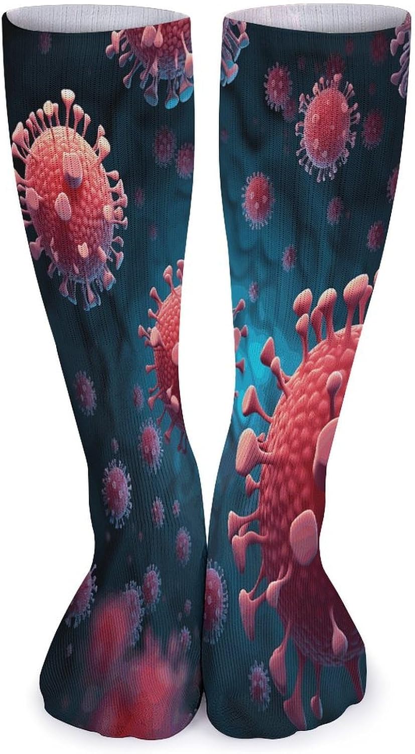 Full of Dark Cartoons+ Stocking - Cute Casual Long Athletic,Crew Sock for Men Women,Running Socks Soft Breathable for Gift