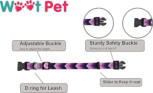 Miniatura 3 de Collar para perro  Lindo collar para perros pequeños, medianos y grandes, collares para perros pequeños y hembras, suaves y ajustables (L (17 a 22