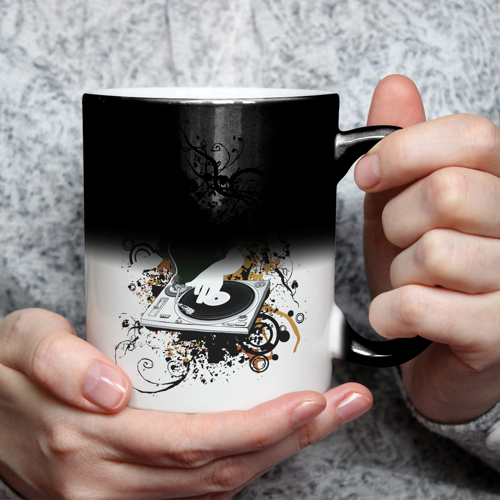 Mygoodprice MUG Magique Qui Change De Couleur Sensible La Chaleur Thermosensible En C 145738