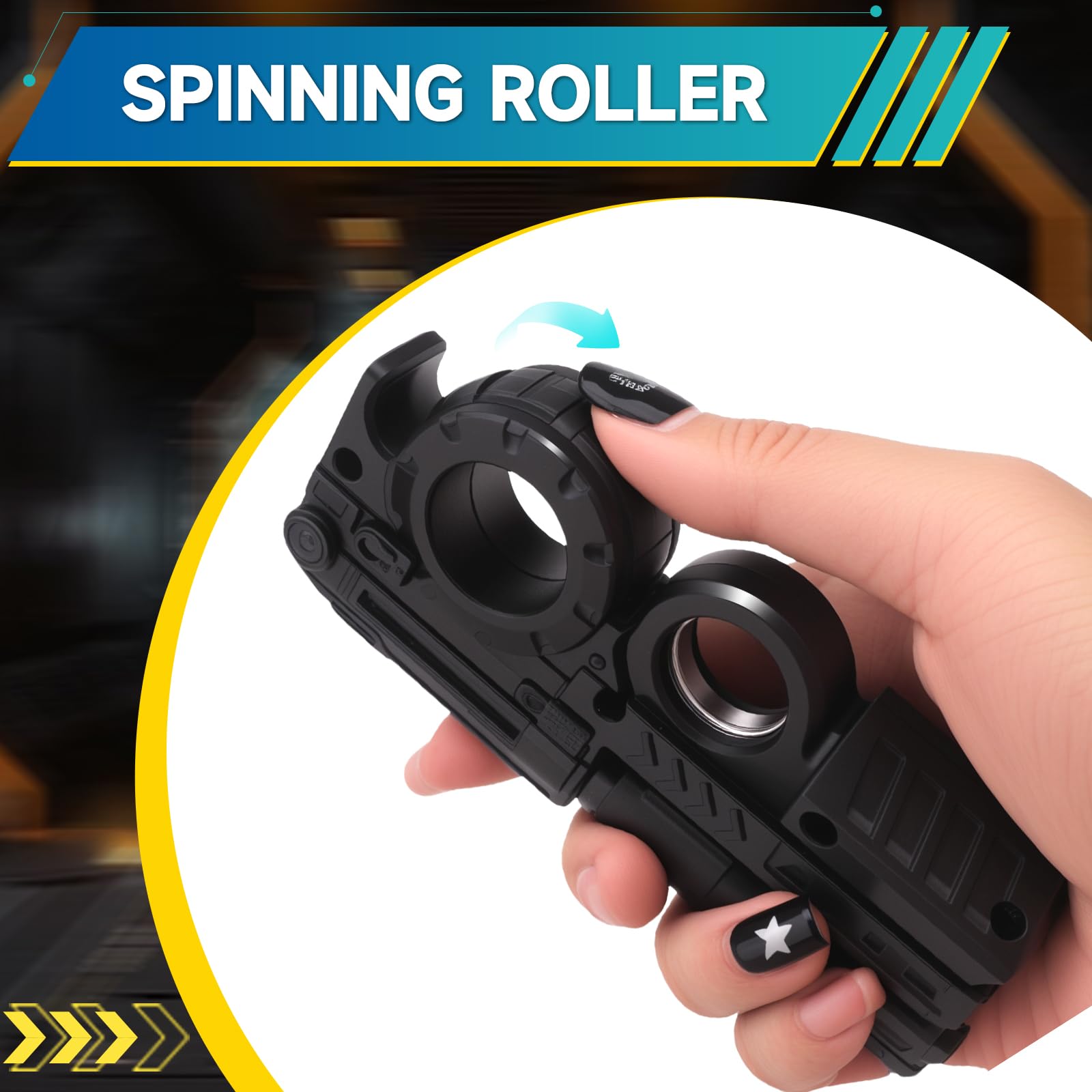 Amazon.com: 7 in 1 Fidget Slider, Fidget Spinner, Hand Roller