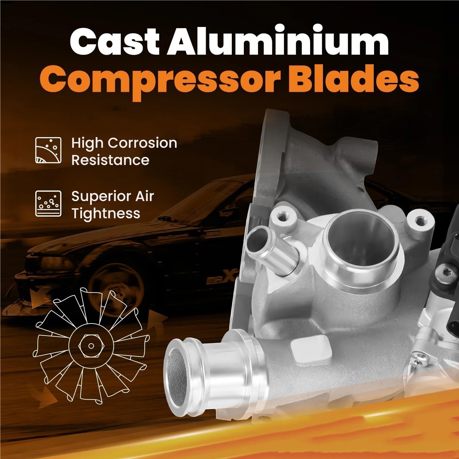 Turbocompresor Compatible con VW Compatible Audi 1.2 TFSi TSI A1 A3 Polo 63KW / 77KW 03F145701M 03F145701H 03F145701MV Turbocompresor