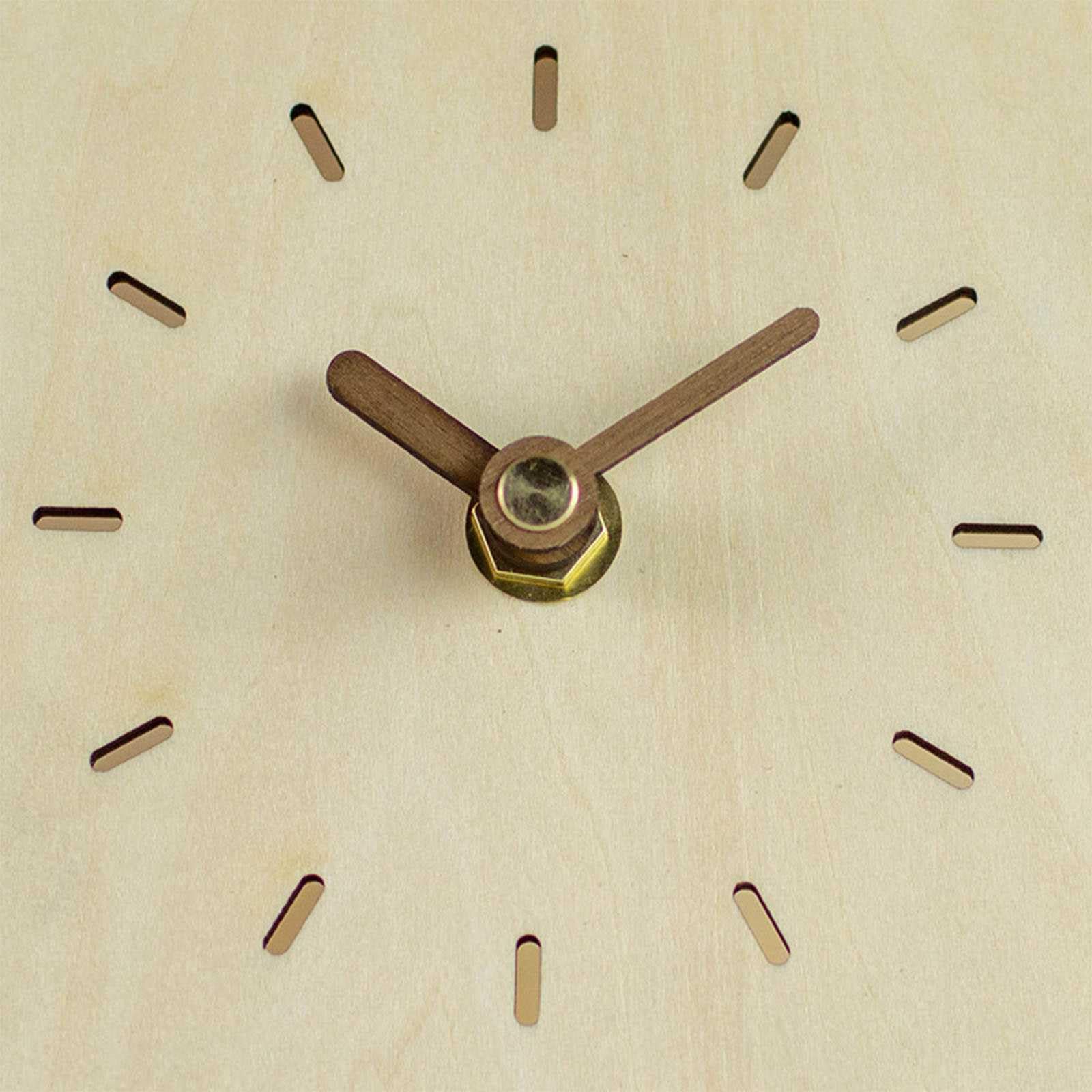 Orologi da Parete, Orologio da Tavolo Silenzioso Moderno in Legno Soggiorno Ornamenti