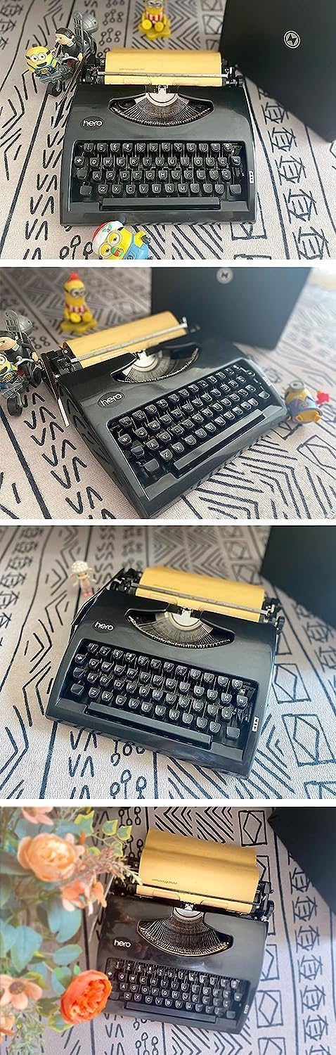 Macchina da Scrivere Manuale Vintage per l'arredamento della casa e la Scrittura Creativa - Stile Retro per Lettere e Crafting