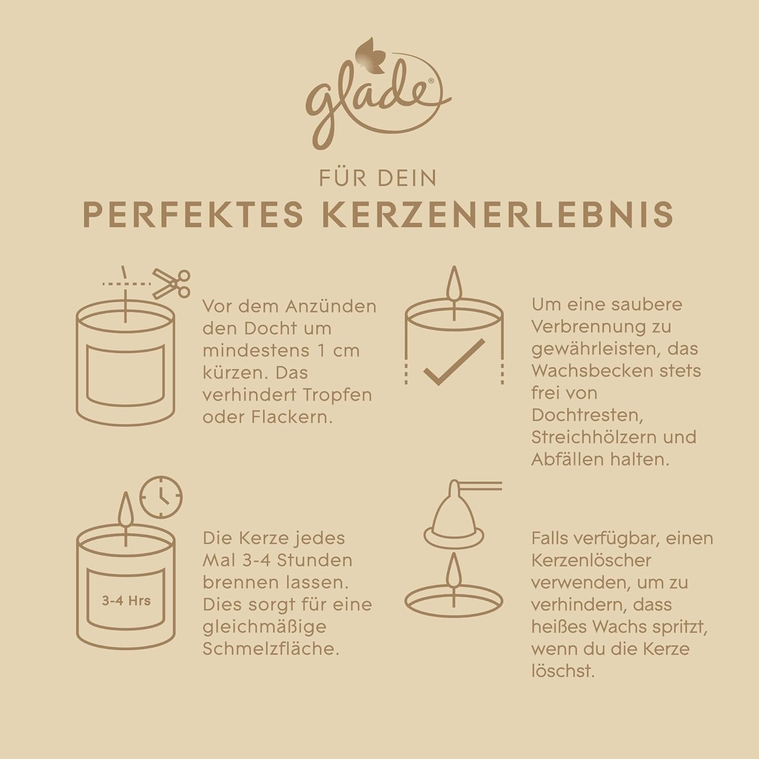 Glade Romantic Vanilla Blossom Scented Candle