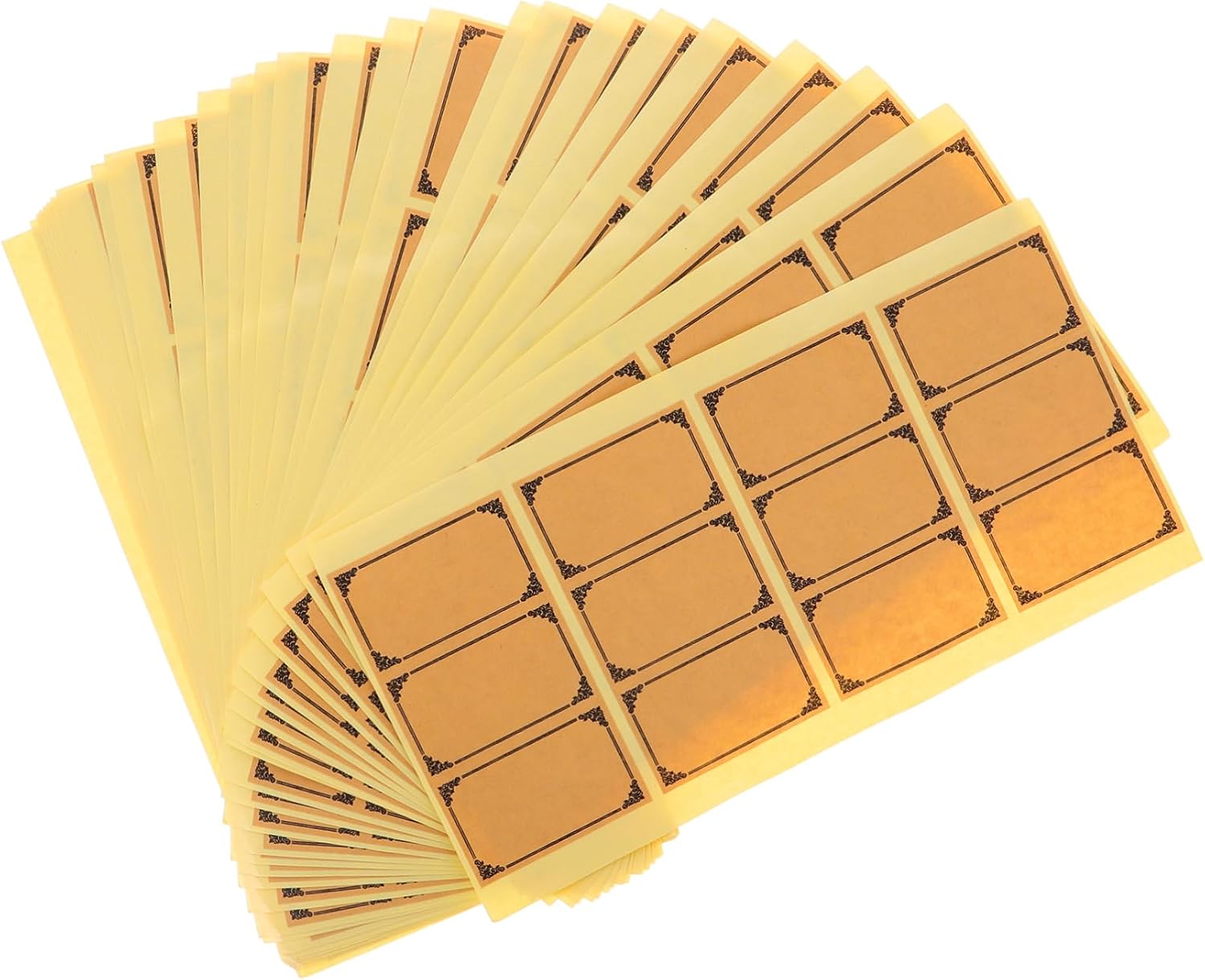 SOLUSTRE 1set Vintage Kraft Wine Labels Handwritten for Bottles Jars Crafts Strong Adhesive Blank Labels for Homemade Wine