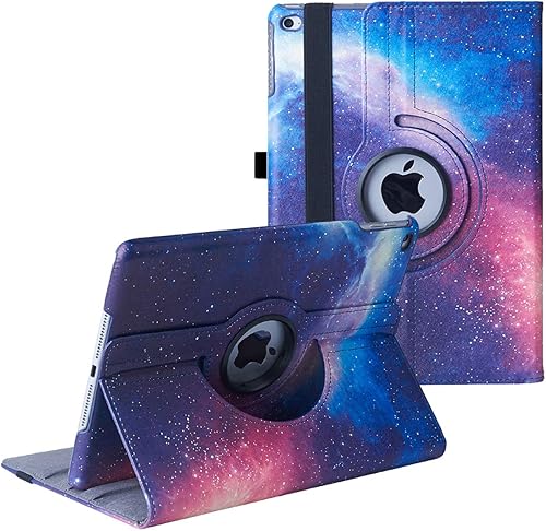 Miniatura 7 de Funda para iPad de 9.7 pulgadas 2018 2017iPad Air 2  Funda protectora con soporte giratorio de 360 grados, funda protectora inteligente con apagado