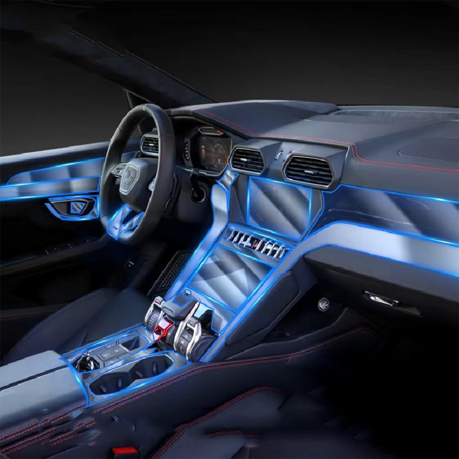Film TPU anti-rayures console Urus protégez votre intérieur gâché