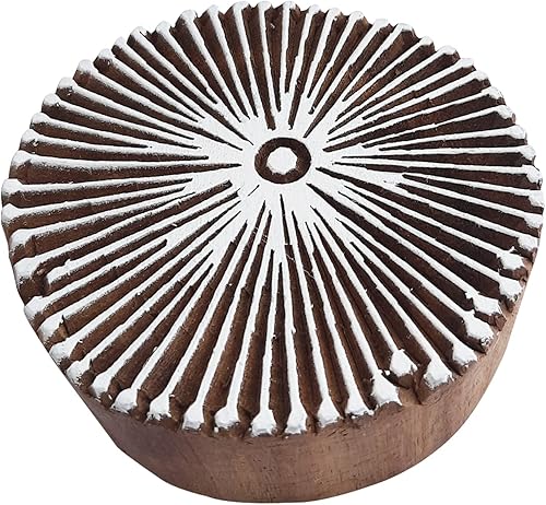 Royal Kraft Sellos de madera DIY tela, textil, arcilla, cerámica, papel, bloques de impresión de henna FFBtag014