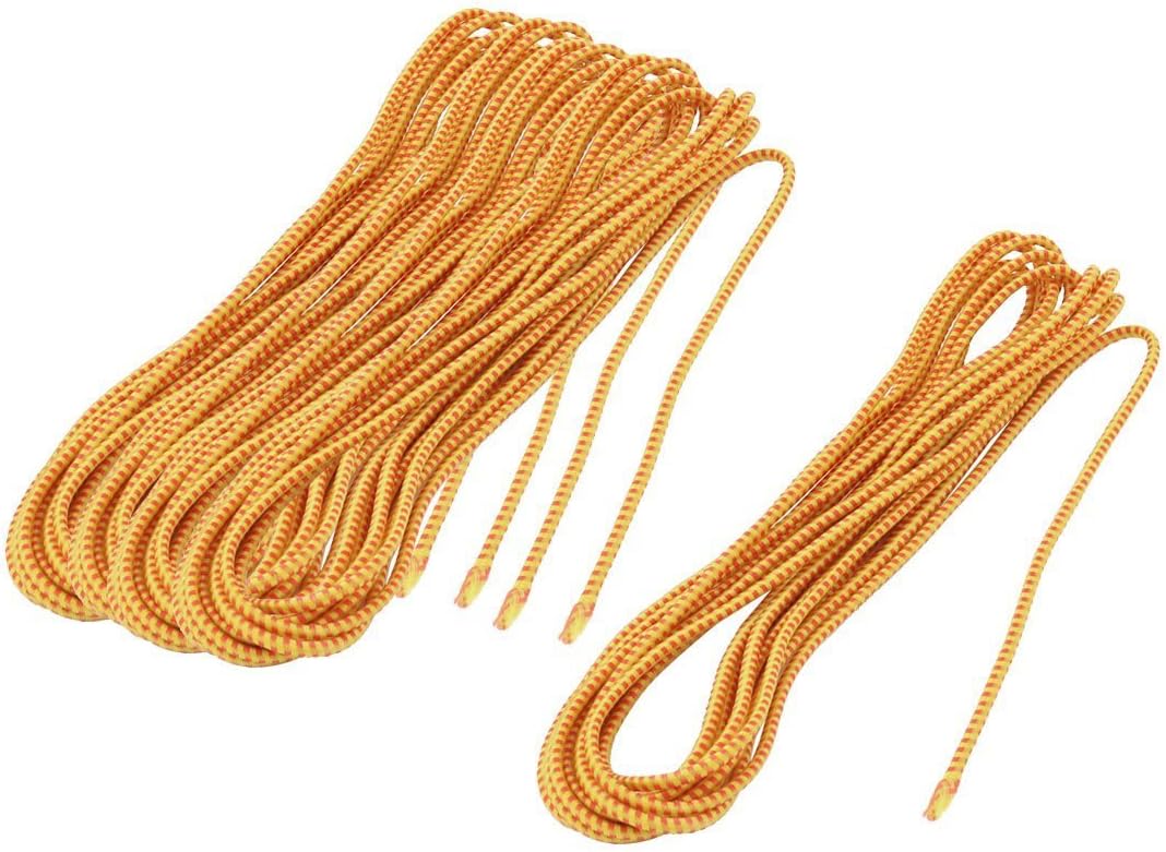 Ubersweet® Imported Rubbe Pants Trousers Garments Sewing Stretchy Elastic String Rope 5pcs Gold Tone