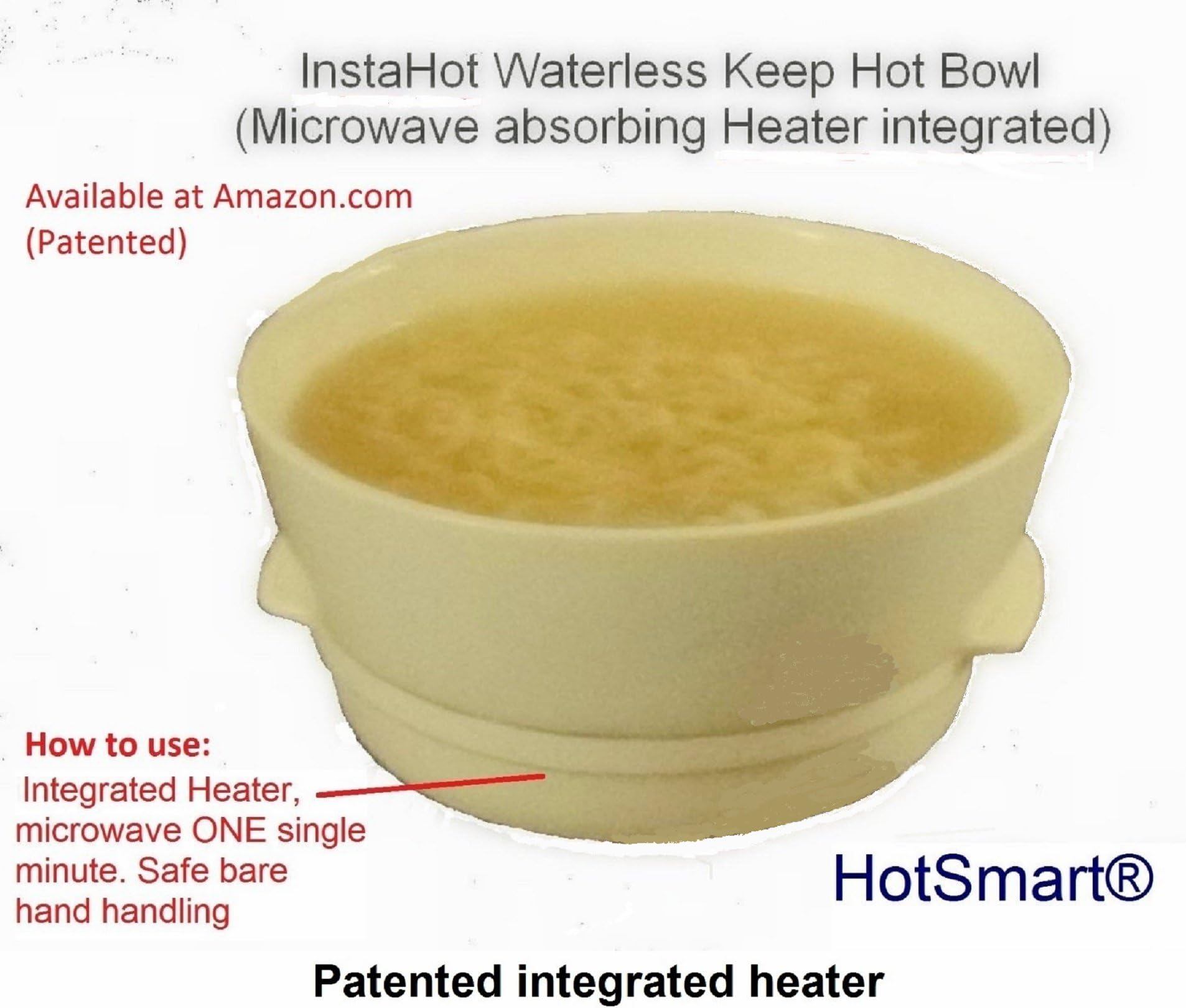 Hotsmart KEEP-HOT bowl with heater integrated (Patented)