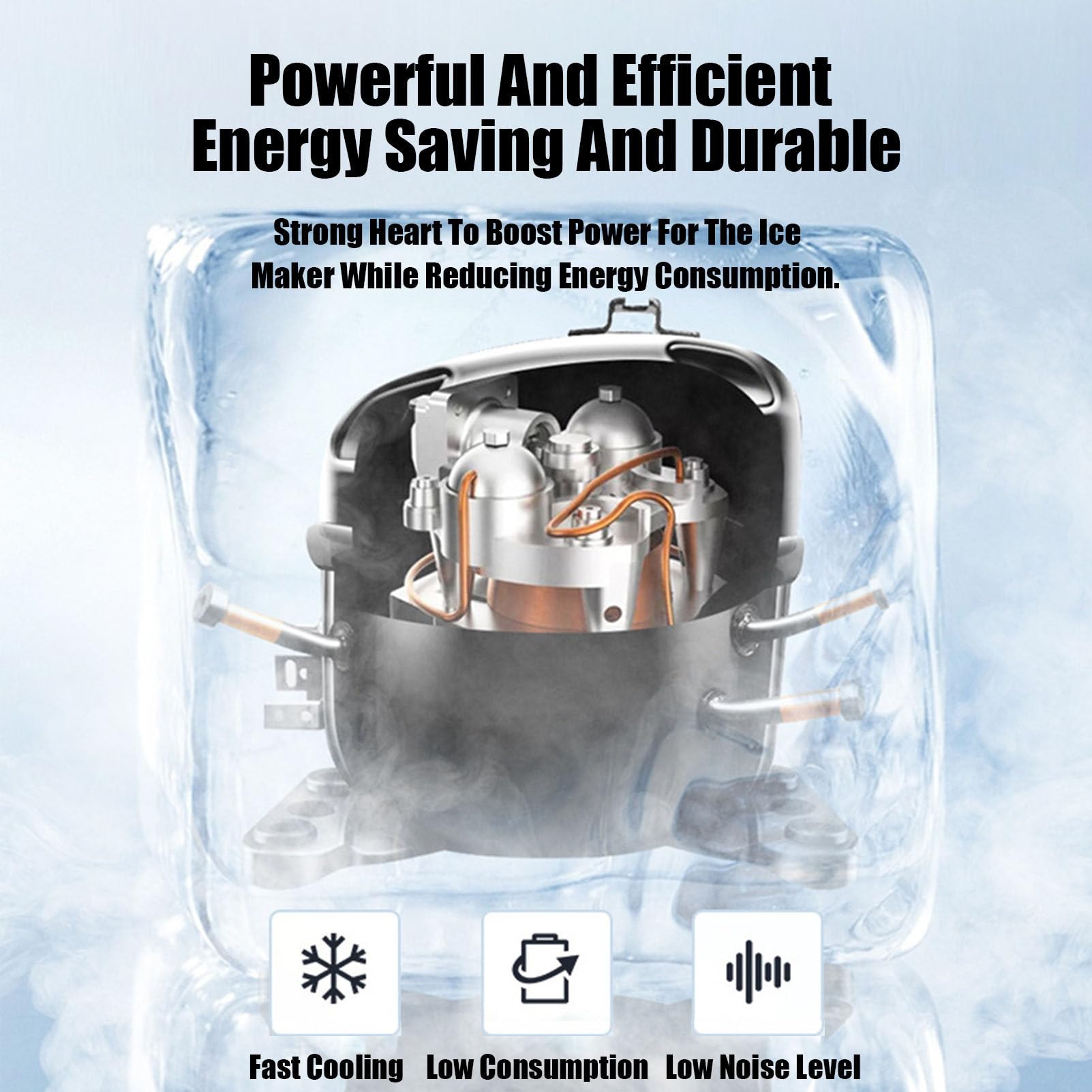 Genérico Máquina de Hielo Snowflake de Acero Inoxidable Comercial para Hielo raspado y en Escamas, Ideal para granizados y Conos de Nieve (120 kg) (180 kg)