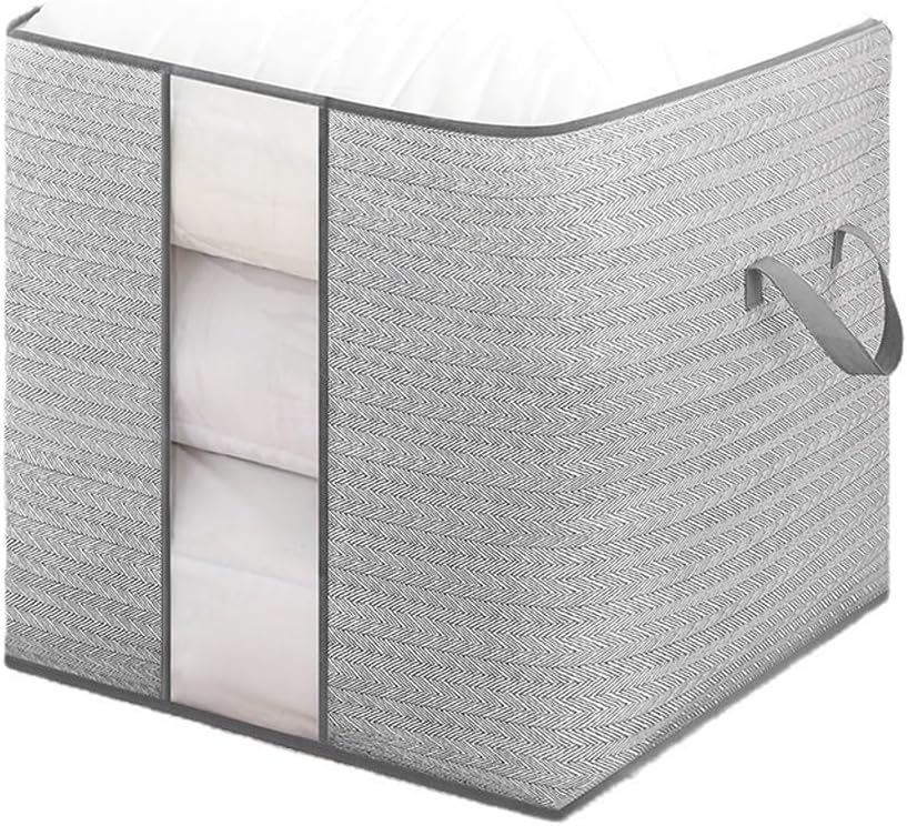 JSEIAJB Household Clothing Storage Box Foldable Large Capacity T-Shirt Sweater Storage Wardrobe Clothing Storage Box.(48 * 44 * 48CM)