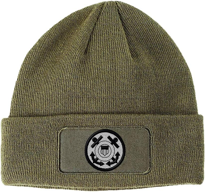 Custom Patch Beanie Coast Guard A Embroidery Skull Cap Hats for Men & Women