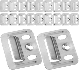 50pcs Wall Panel Buckle Clips, Stainless Steel Heavy Duty Drywall Repair Bracket with Quick Installation and Tight Interlock, Suitable for Furniture and Toilet Seats Mounting