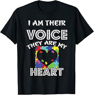 Sponsored Ad - I Am His Voice Parent Mom Dad Autistic Kids Autism Awareness T-Shirt
