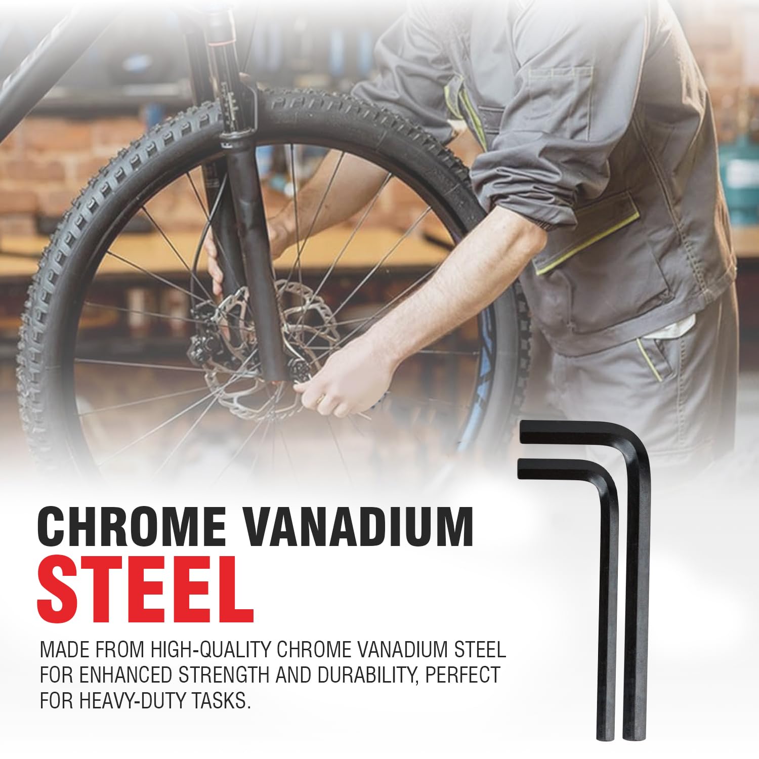 FREEMANS AKI10 Allen Key Set of 10 Pieces, Chrome Vanadium Steel, Heat Treated, Black Phosphate Finish, Ideal for Home and DIY Use (Set of 10 Pcs)