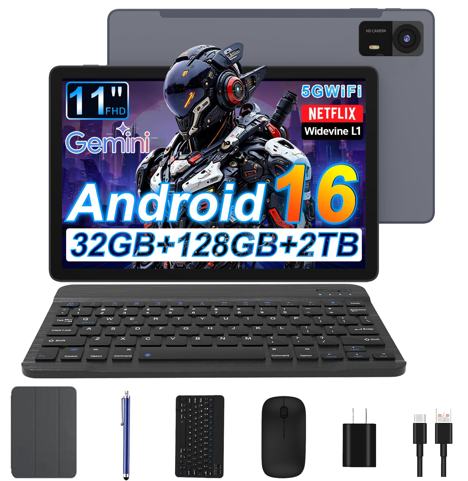 Amazon.co.jp: 2025新登場·アンドロイド16 タブレット 11インチ Wi-Fi